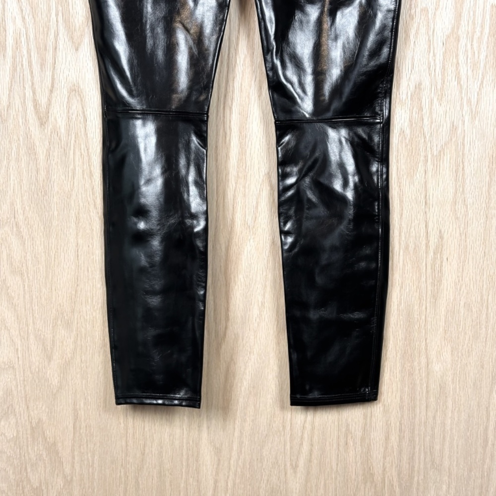 SPANX Faux Patent Leather Leggings Black NEW - Picture 13 of 15